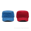 Blankgewaschene Baumwollrunde Top Army Cap